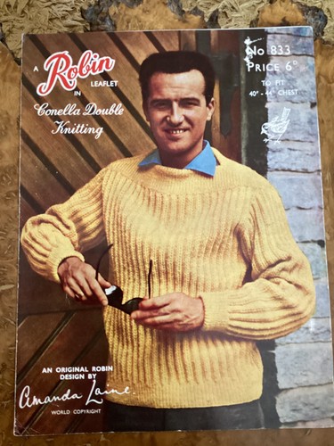 Robin knitting patterns mens - robin,