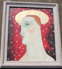 Simon Toone oil on board icon