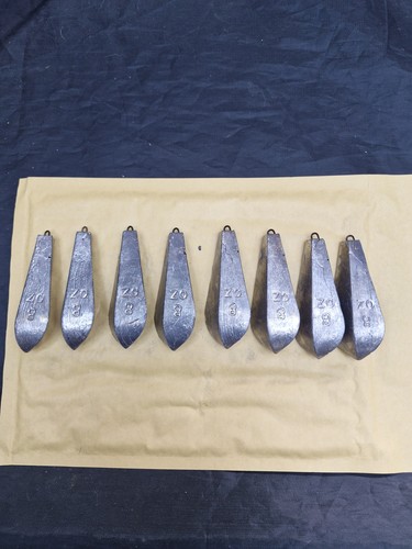 8oz torpedo lead weights - lead,