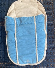 Walla Boo Car Seat - Buggy Foot Muff, Blue, Sheepskin Very Warm