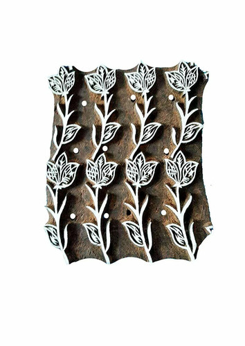 Flower design wooden printing - wooden,