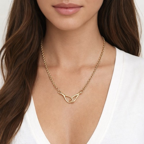 Handmade gold filled necklace - filled,
