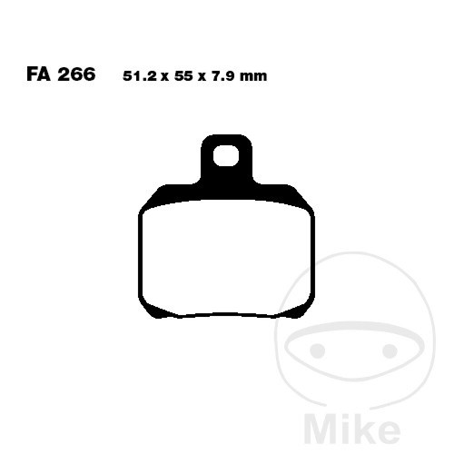Pair brake pads - pads, ebc