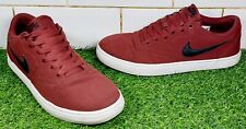 NIKE SB Solarsoft 'Dark Team Red' Men's Canvas Trainers Size UK 7