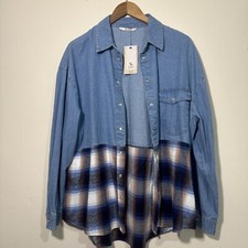 Tu Denim Button-Up Drop