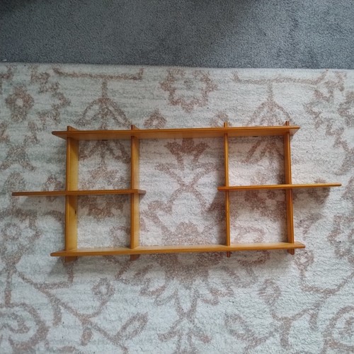 Vintage modular wooden wall