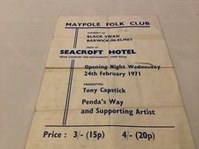 1971 Maypole Folk Club