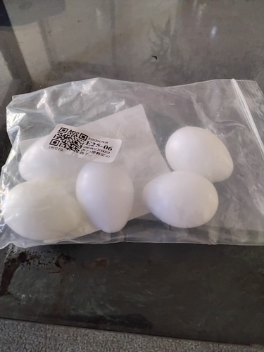 Artificial solid white eggs - solid,
