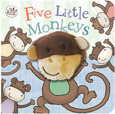 Five Little Monkeys (Finger Puppet Board Book) by Sarah Ward Book The Cheap Fast