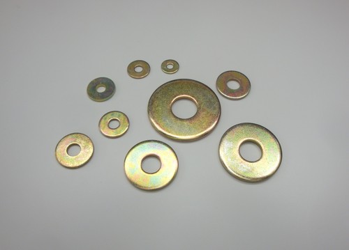 Washers yellow zinc coated - washers, m4