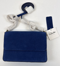Clarks Handbag Blue Suede