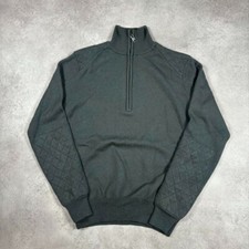 Aquascutum quarter zip jumper wool knitted jumper