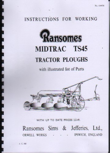 Ransomes midtrac ts45 - ransomes, ts45"