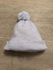 Trotters Harrods Girls Boys Blue Pompom Hat Cashmere 3-6 6-9 9-12 Months