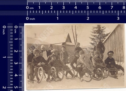1920s kids sledge - kids,