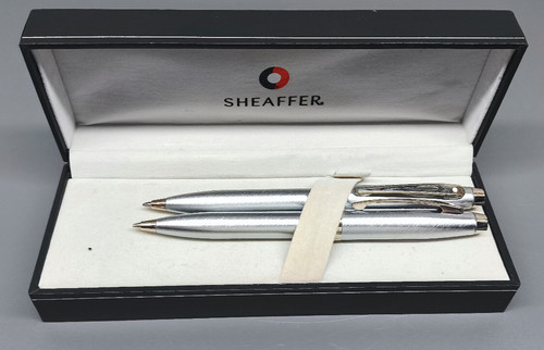 Sheaffer brushed chrome pen