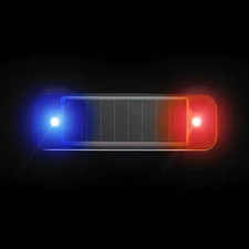 LED Solar Powered Car Dummy Alarm Stimulated Anti-Theft Flashing Warning Light