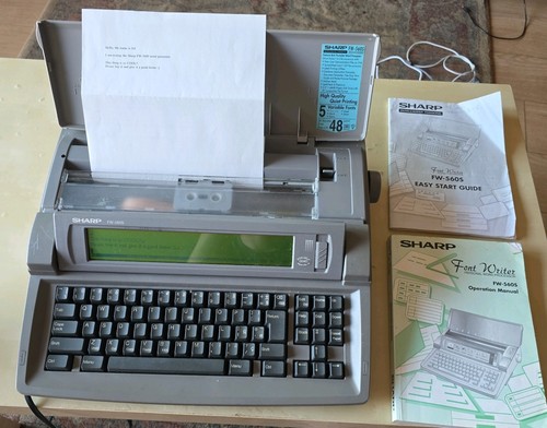 Sharp type writer - sharp,