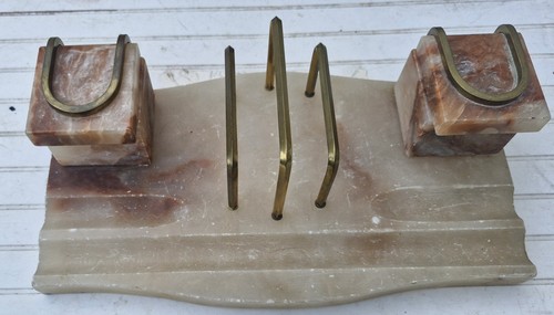 Art deco onyx desk - onyx,