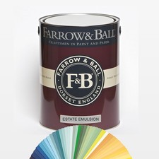 5 Litre - Farrow and Ball Paint - Estate Emulsion - Current Colours