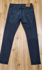 Mens LEVIS 512 Slim Tapered Stretch blue Jeans W33 L34