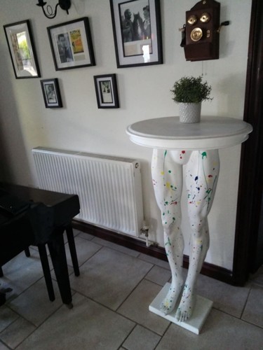 Unique mannequin leg table - unique,