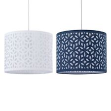 Modern Laser Cut Fabric 30cm Shade Easy Fit Ceiling Light Pendant Lamp Shade