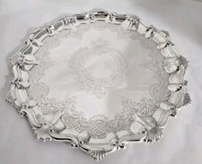 Sterling silver Tray / Salver. Sheffield 1904. By John Round & Son Ltd 