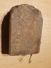 Metal Clock Weight Cast Iron Lump 3767g 125x90x55mm mm  Wall or Shelf Clock