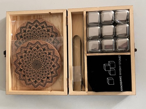 Whiskey stones gift set - stones, 9