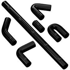 45 90 135 180 Degree Black Silicone Elbow Hose Pipe Bend Water NEW