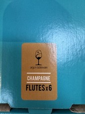 Champagne Flute Set 6 Glasses
