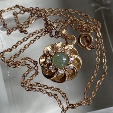 Necklace Gold Tone Pendant