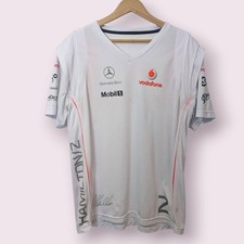 Lewis Hamilton Mercedes Benz Formula One T shirt (XL) Mobil 1 Vodafone Signature