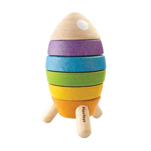 Wooden rocket stacking - stacking, toy