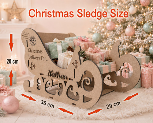 Personalised wooden christmas - wooden,