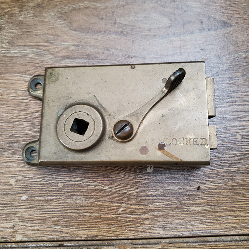 Solid brass rim - rim, lock