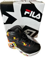 J Fila MB Jamal Mashburn Shoes Black Jelly Bean Sneakers Infants Sz 7 New Box