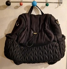 Happ Luxury Diaper Quilted Black Backpack 