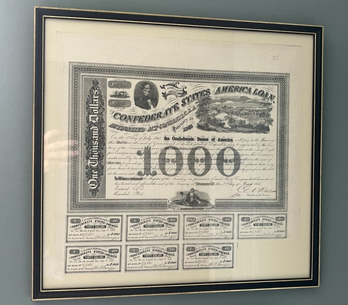 Confederate civil war - civil, $1,000