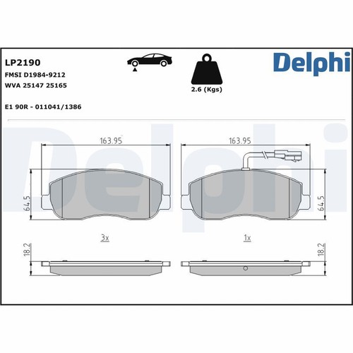 Disc brake pad - disc,