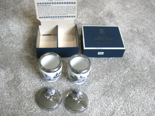 Royal worcester egg coddlers - egg,