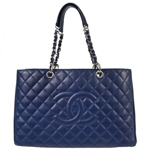 Chanel navy calfskin grand - chanel,