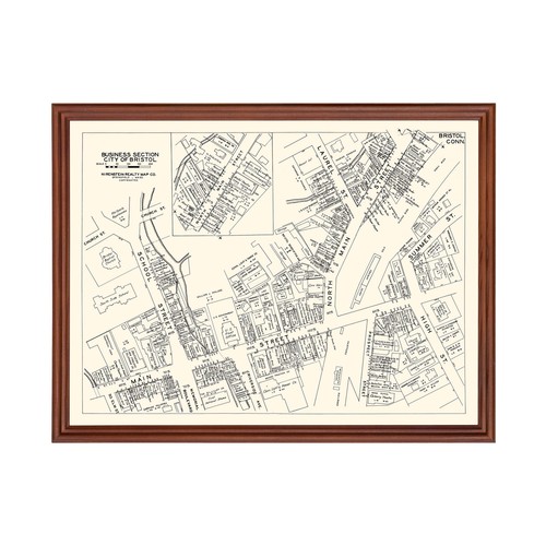 Old map bristol 1946 - of, bristol,