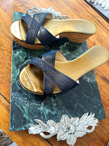 Jimmy choo blue - blue, metallic
