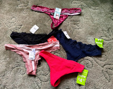 BNWT Job Lot Bundle x 5 Pairs of NEXT  and M&S Ladies Mixed THONGS Size 16-18
