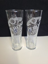 Peroni Half Pint Glass x2 -
