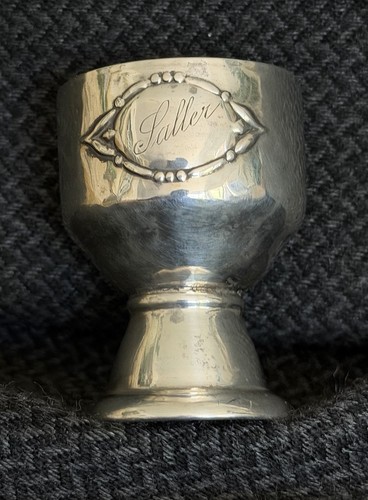 Antique swedish 800 silver egg - antique,