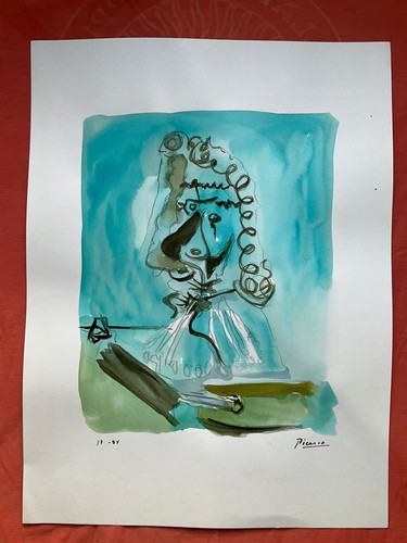 Picasso drawing old paper - drawing,