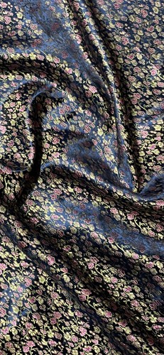 Navy multicoloured ditsy - multicoloured,